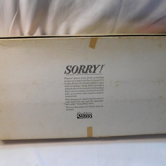 Vintage Sorry! Parker Brothers Board Game 1964 - Picture 14 of 16